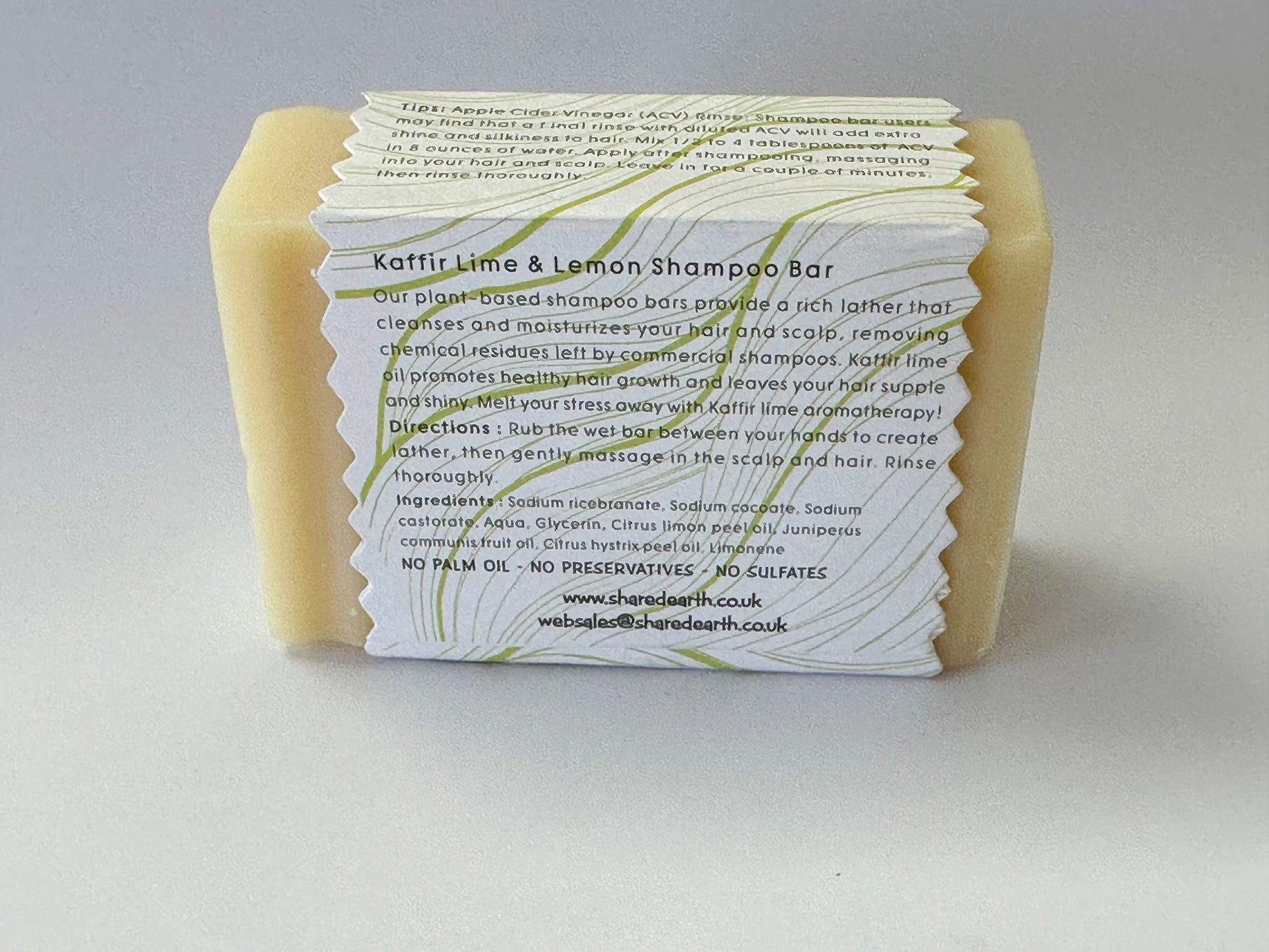 Kaffir Lime & Lemon Shampoo Bar (100g)