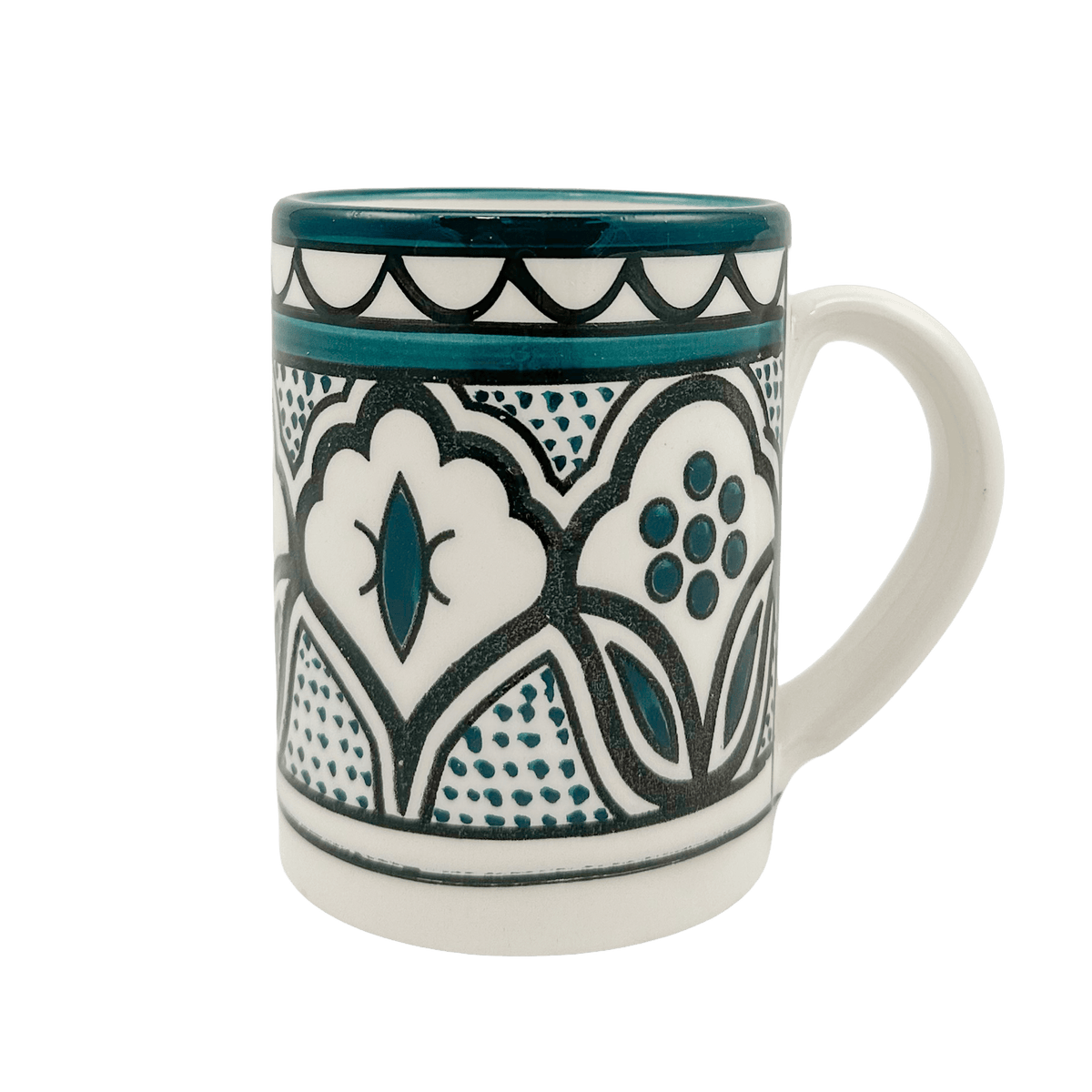 Fair To Trade Green Lotus design Mug