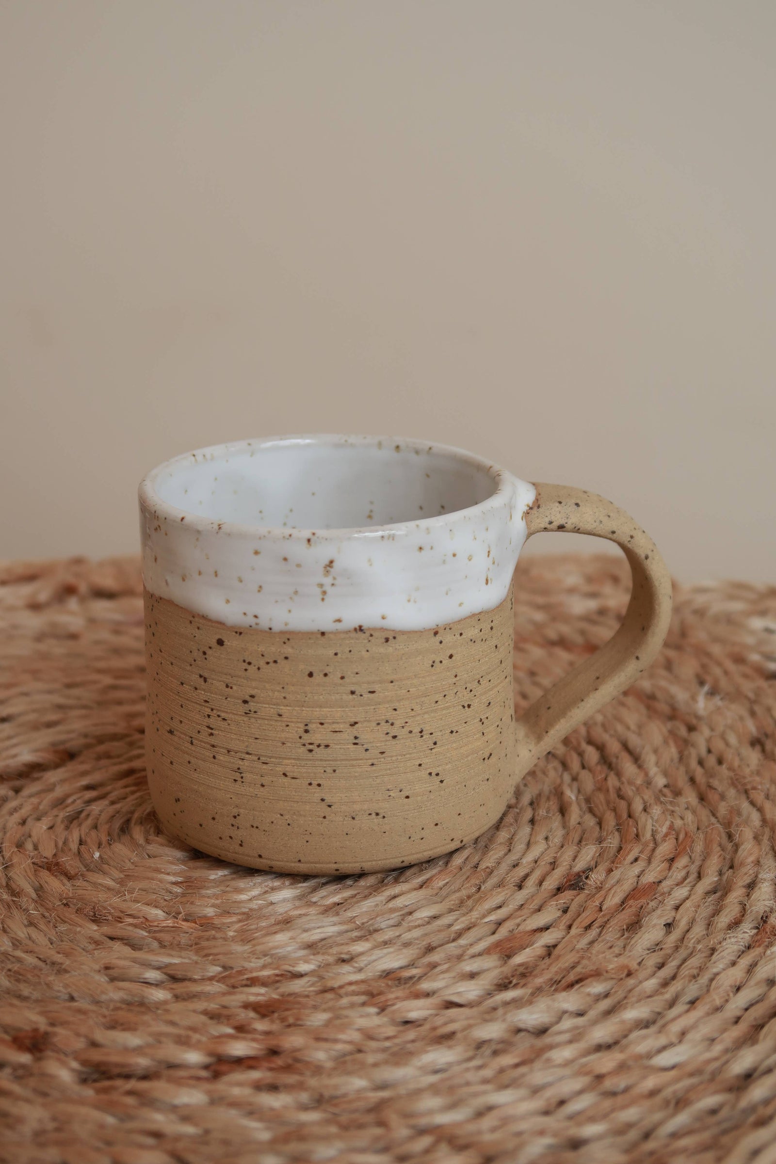Fernweh Clay Designs Handmade Ceramic Espresso Mug - Speckled Raw Clay