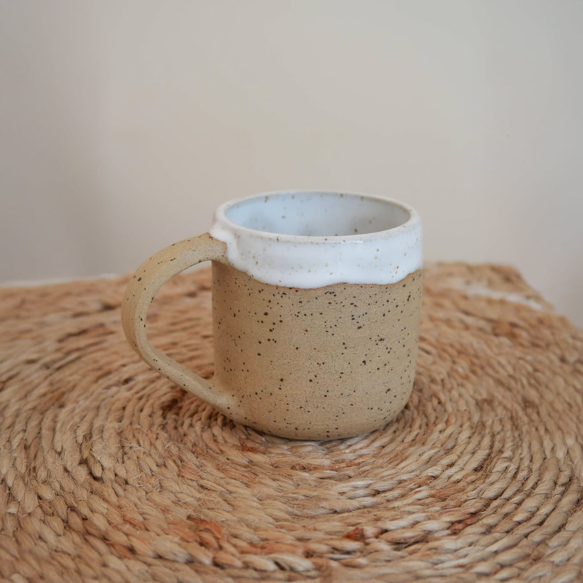 Fernweh Clay Designs Handmade Ceramic Espresso Mug - Speckled Raw Clay