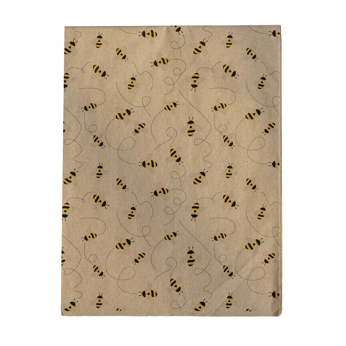 PlanetWrapIt Bee Recycled Kraft Wrapping Paper Gift Wrap (1m x 50cm)