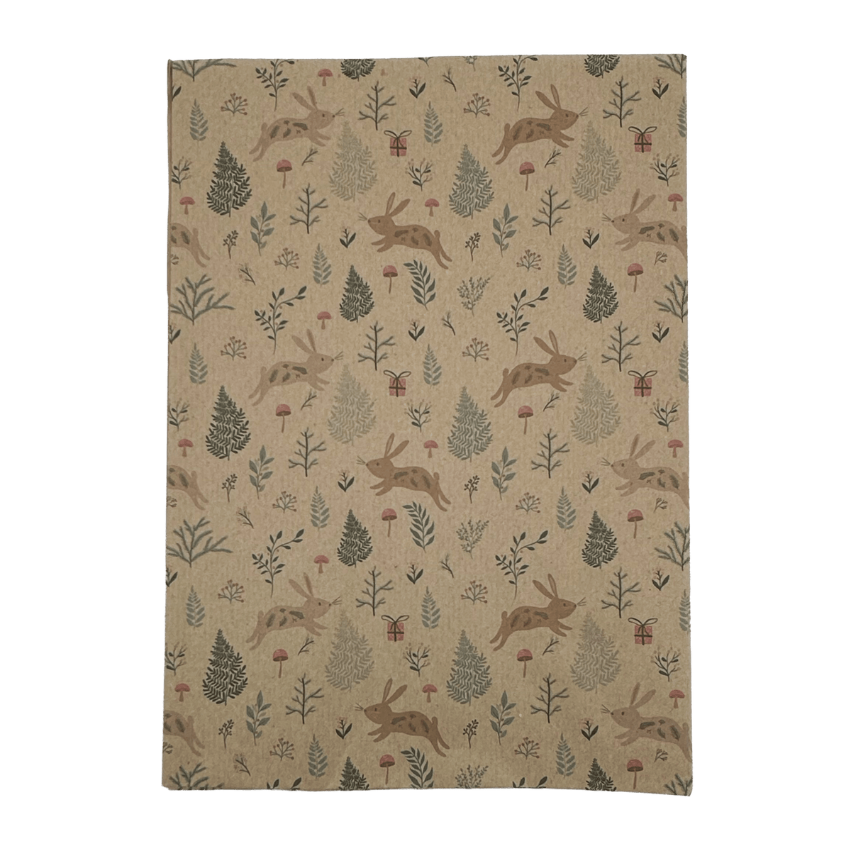 PlanetWrapIt Christmas Bunnies Recycled Wrapping Paper (1m x 50cm)