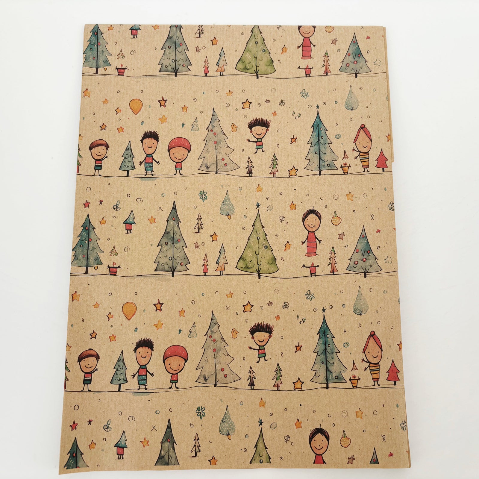 PlanetWrapIt Christmas Starry Night Recycled Wrapping Paper (1m x 50cm)