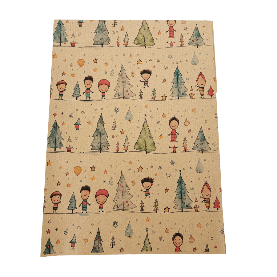 PlanetWrapIt Christmas Starry Night Recycled Wrapping Paper (1m x 50cm)