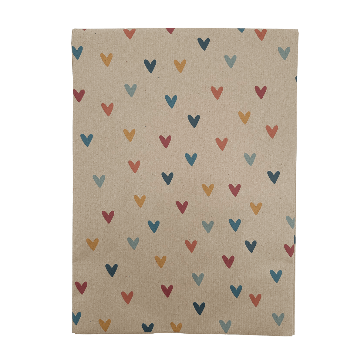 PlanetWrapIt Colourful Hearts Recycled Gift Wrap (1m x 50cm)