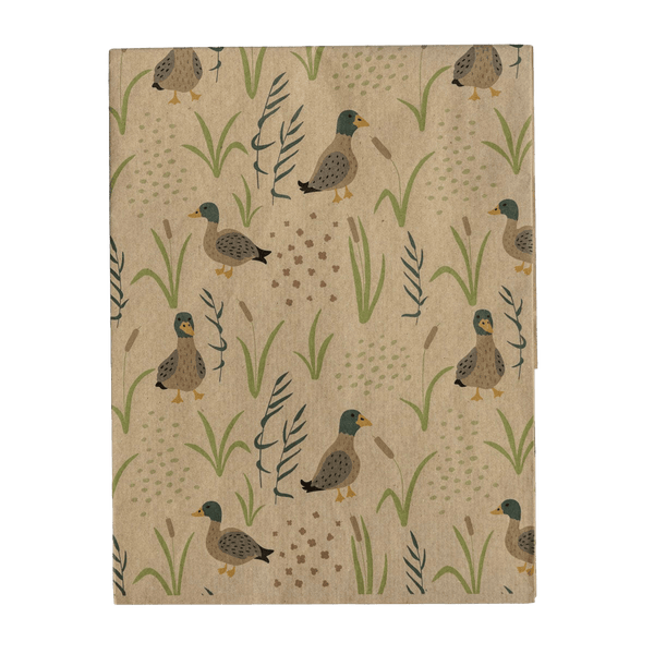Duck Print Recycled Kraft Gift Wrapping Paper (1m x 50cm) - We Are Fair ...