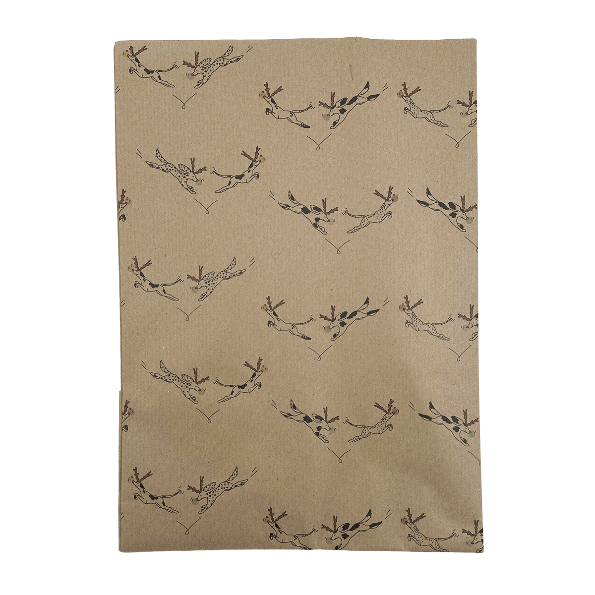PlanetWrapIt Reindeer Dogs Recycled Wrapping Paper (1m x 50cm)