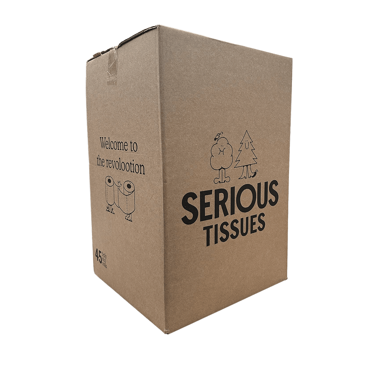 Serious Tissues High Quality Toilet Tissue (4 Rolls) Box of 45 Rolls