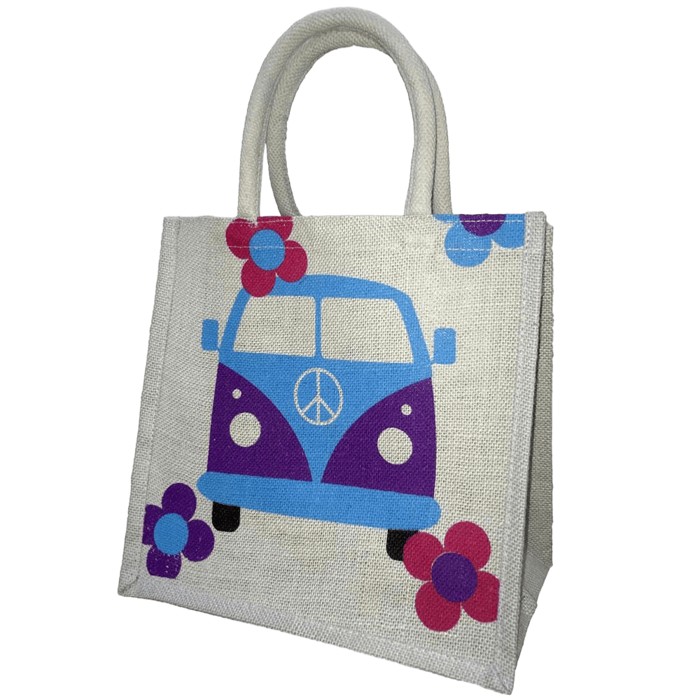 Shared Earth Jute shopping bag- campervan