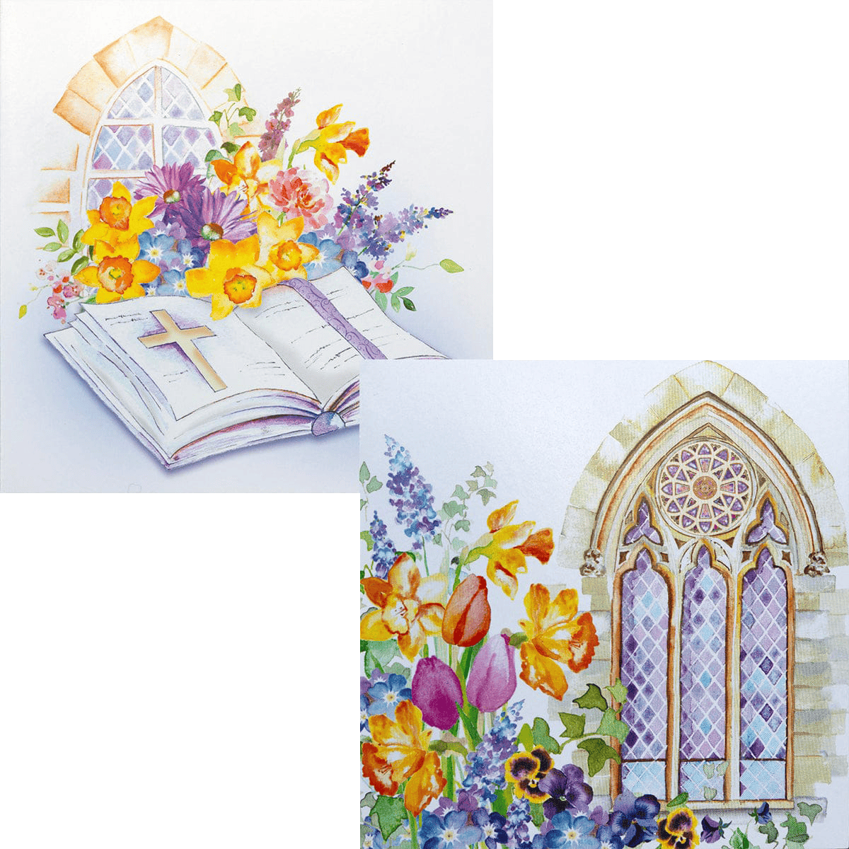 Traidcraft Church Window Cards (Pack of 6)