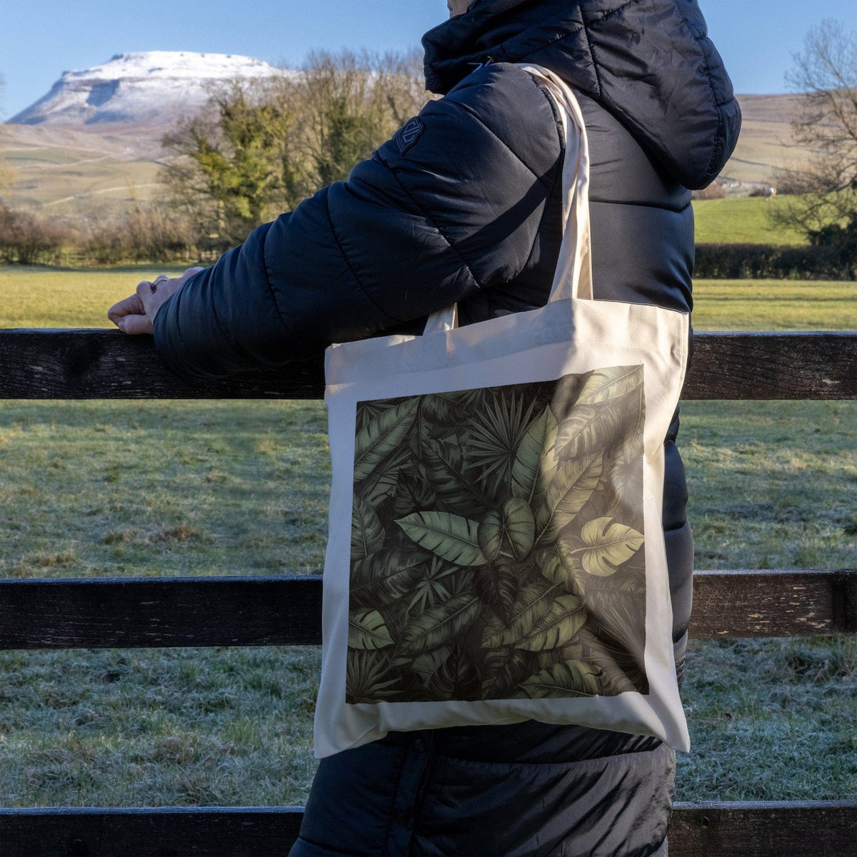 We Are Fair Trade African Leaves Tote Bag - Bronze