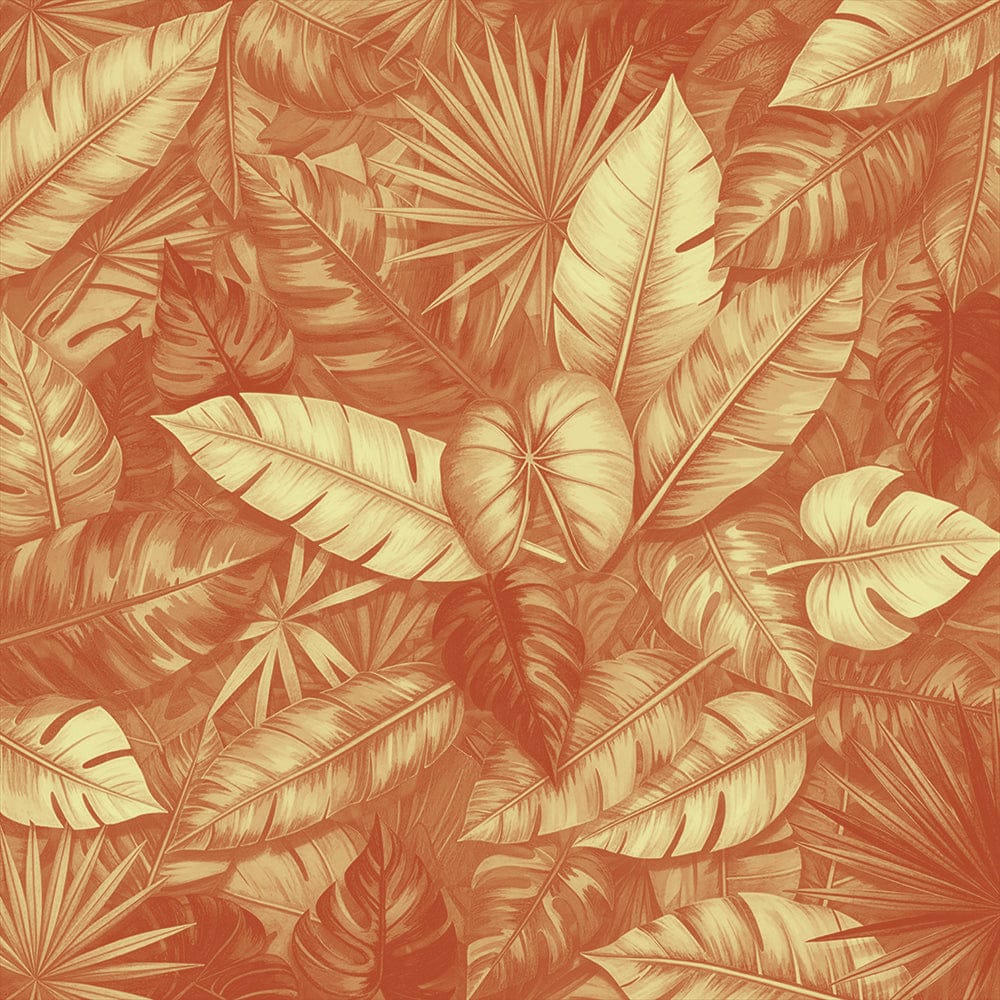 We Are Fair Trade African Leaves Tote Bag - multiple designs &amp; colours Square Print / AF-Red-Gold