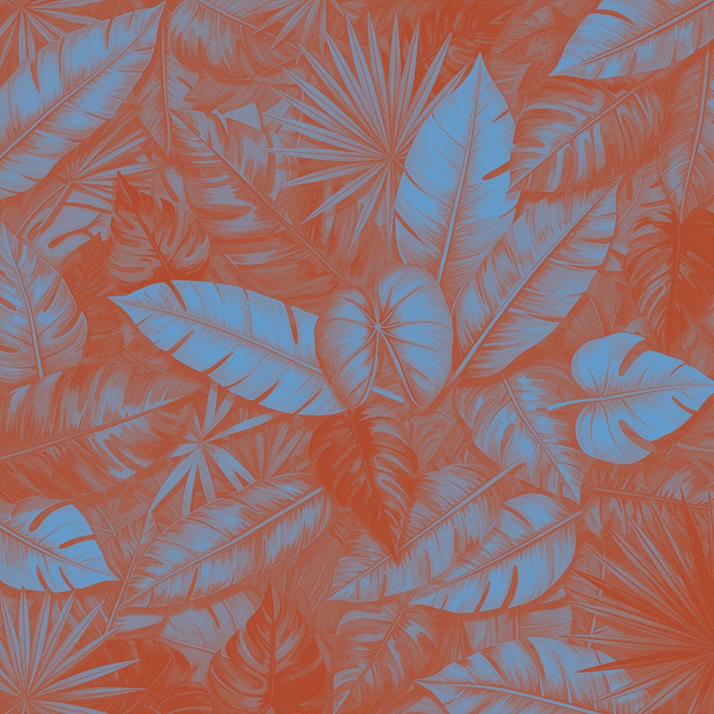 We Are Fair Trade African Leaves Tote Bag - multiple designs & colours Square Print / AF-Red-Silver