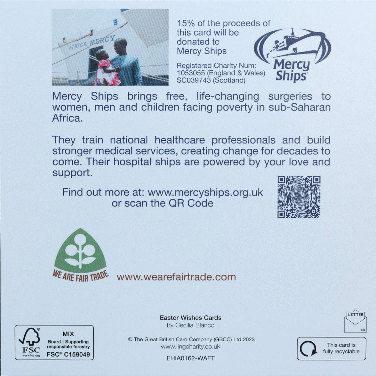 We Are Fair Trade Happy Easter Charity Easter Cards (Pack of 10)