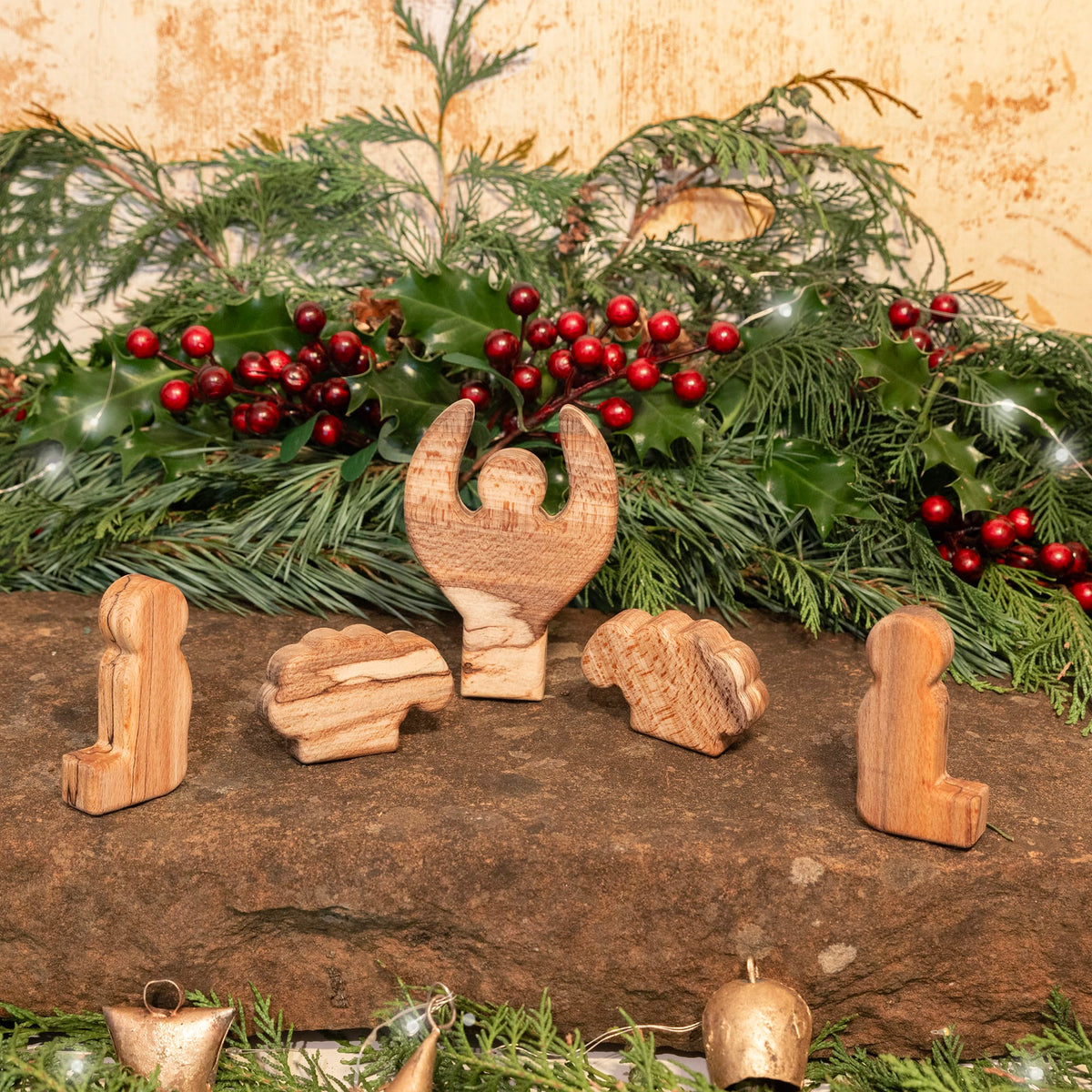 We Are Fair Trade Ltd Modular Nativity Set - Angel &amp; Shepherds Additional Set