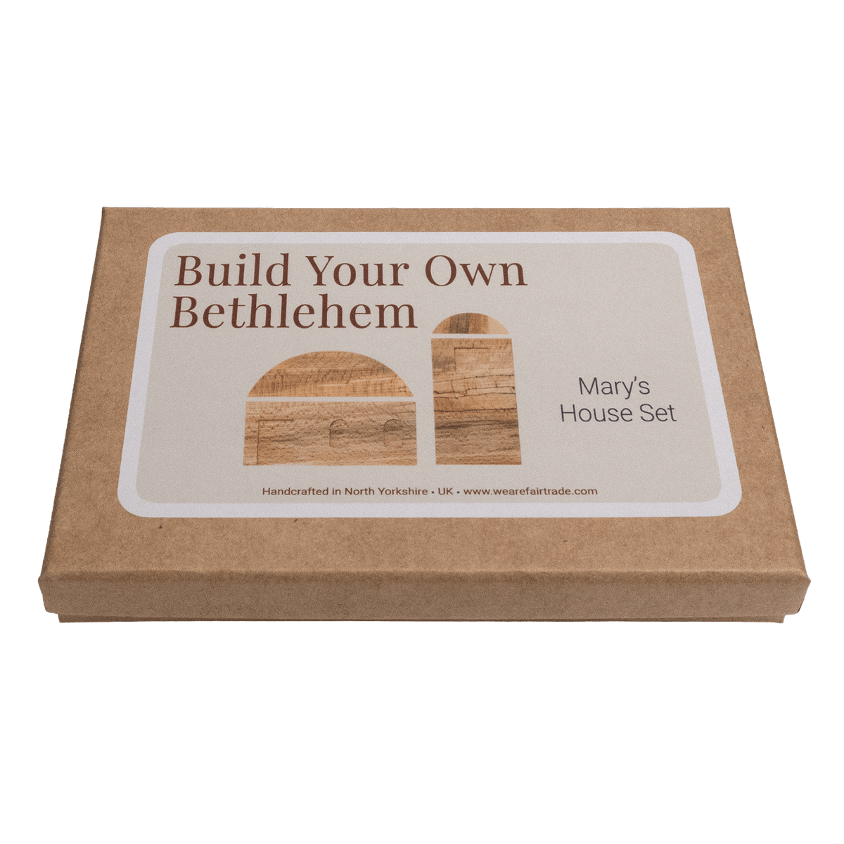 We Are Fair Trade Ltd Wooden Nativity Building: Mary's House | 4 Pieces, UK Made