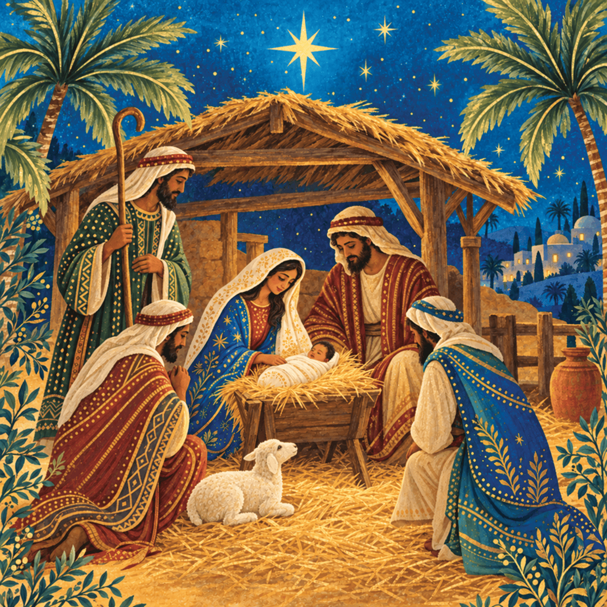 We Are Fair Trade Shepherds Worship Jesus | Charity Christmas Card (Pack of 10)