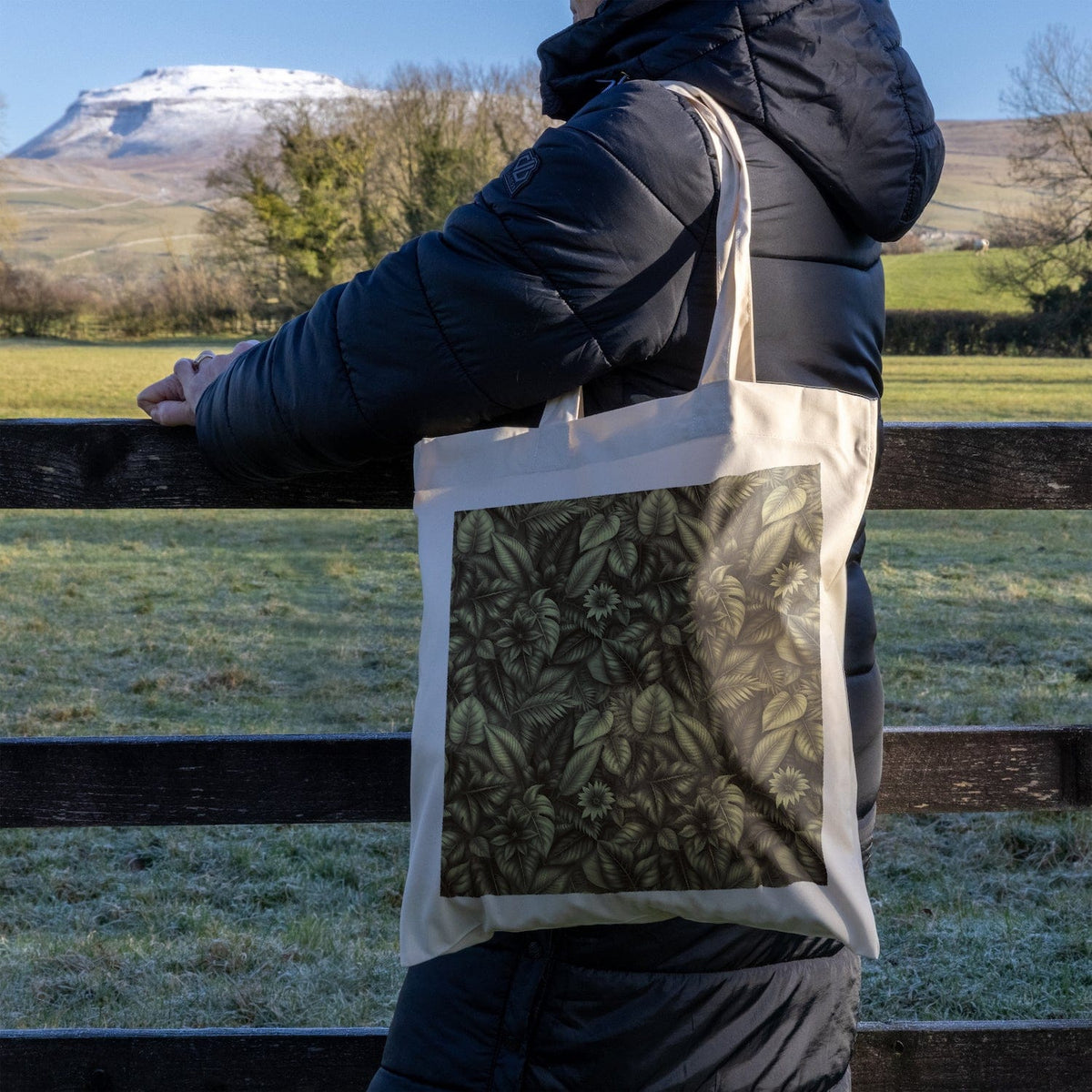 We Are Fair Trade South American Flowers Tote Bag - Bronze