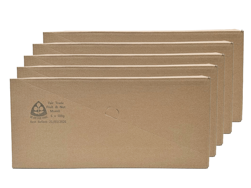 We Are Fair Trade We Are Fair Trade Fruit and Nut Muesli (500g box) | Fairtrade Five Cases (30 Boxes) - Save 10%