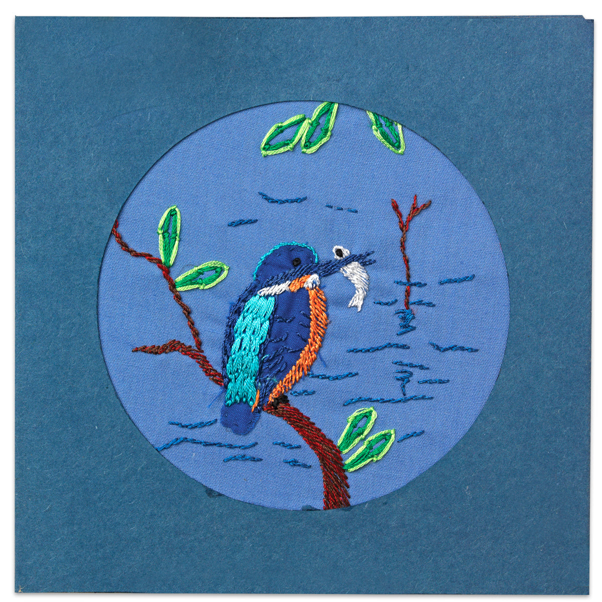 Colourful Kingfisher Handmade Card