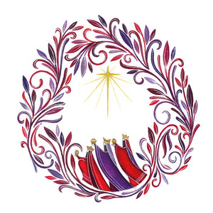 Christmas Wreaths (20 cards, 4 designs)