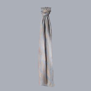 Cotton Scarf, Metallic Rose Gold Print